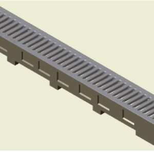 canaleta lineal desagüe con reja pasarela acero galvanizado