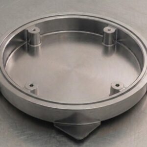 Tapa estanca rellenable redonda de acero inoxidable